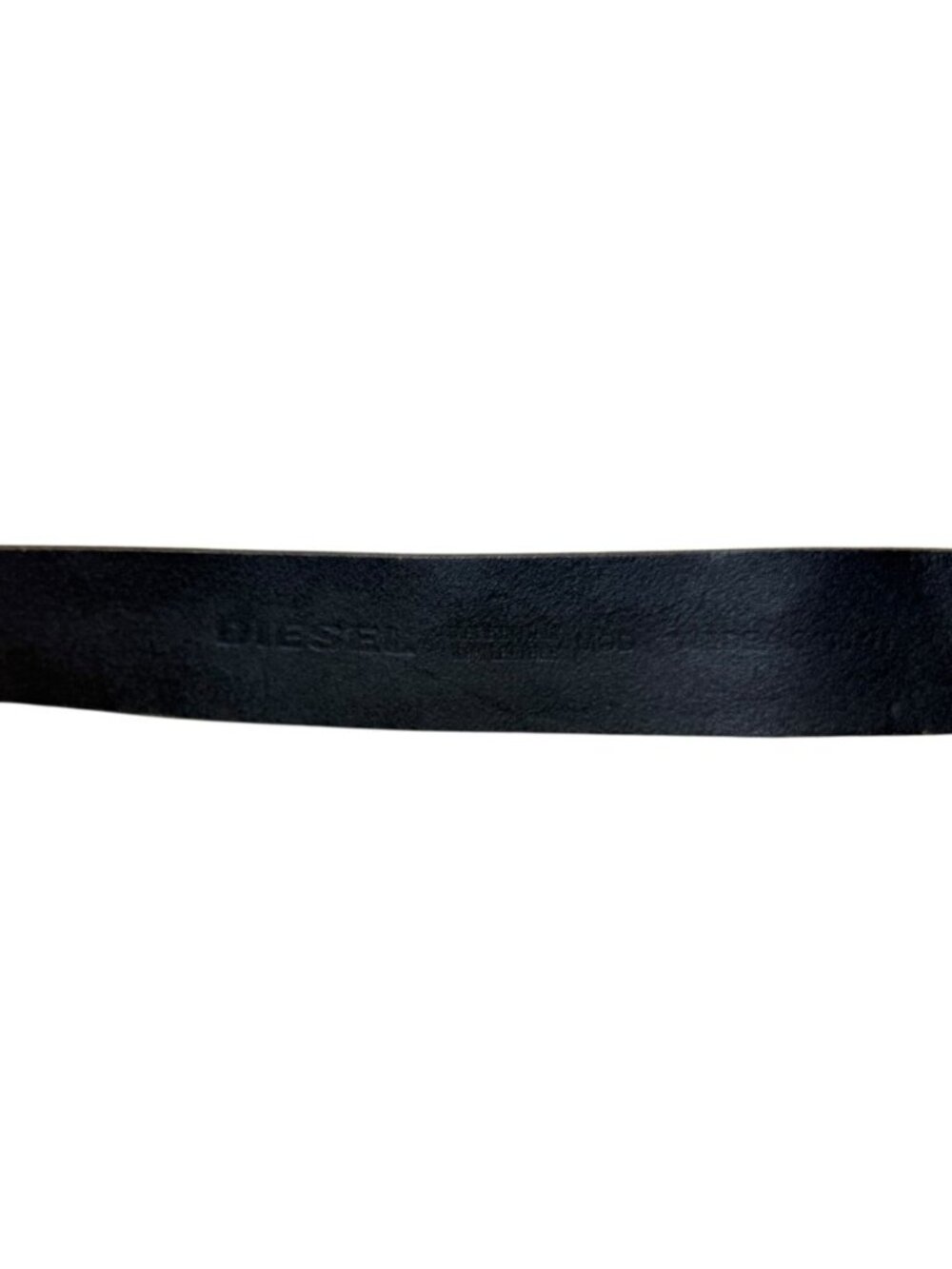 Vintage Y2K Diesel Leather Belt Size 34 Made in Italy Western Bull Skull - Picture 7 of 9